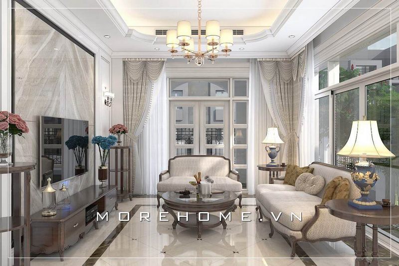 Mẫu sofa đơn tân cổ điển đẹp, sang trọng